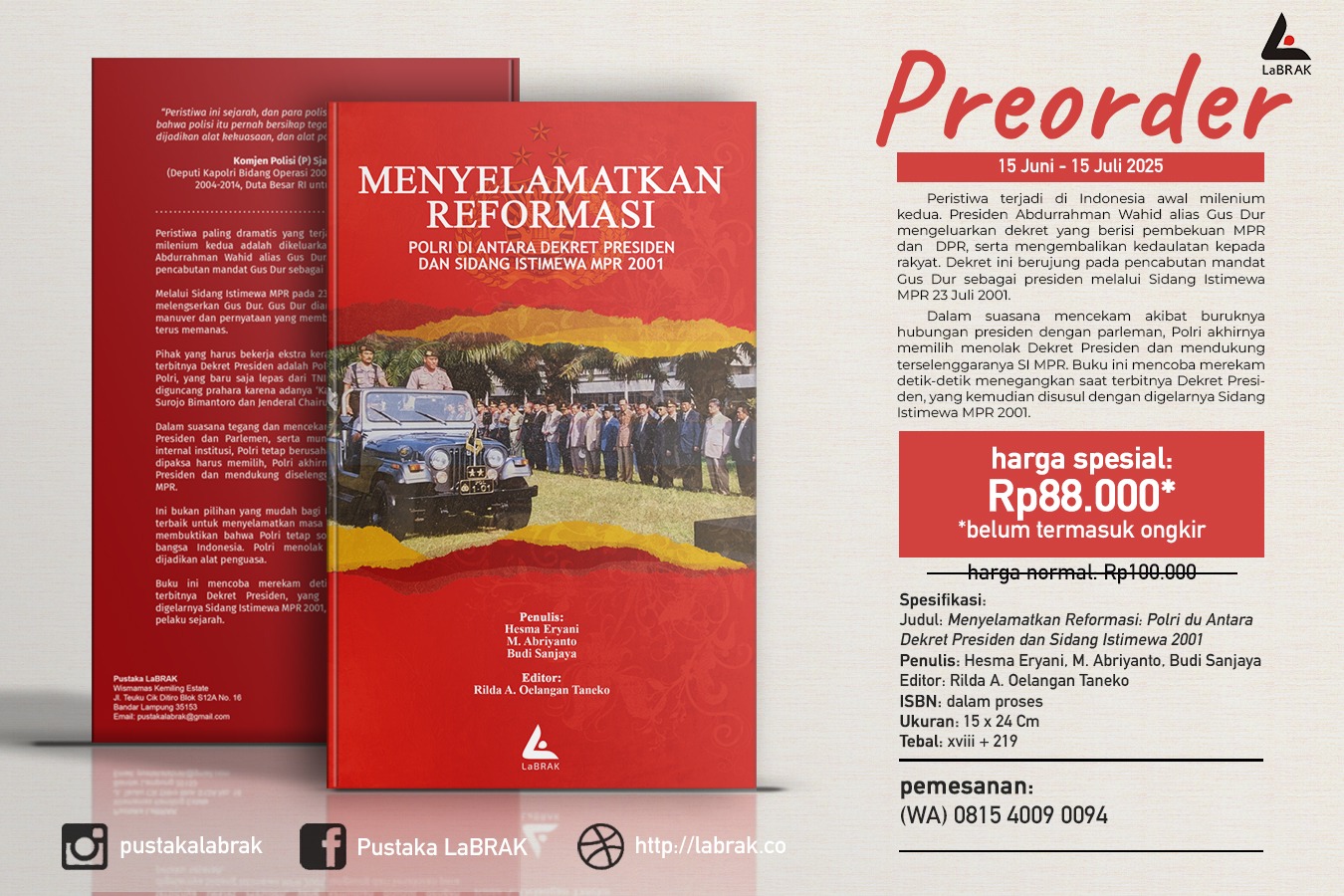 Menyelamatkan Reformasi: Polri di Antara Dekret Presiden dan Sidang Istimewa MPR 2001