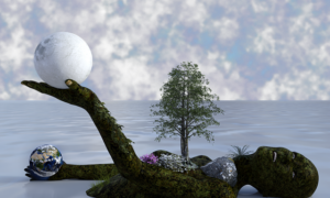 Bumi bulan alam dan perempuan. | Andy/Pixabay